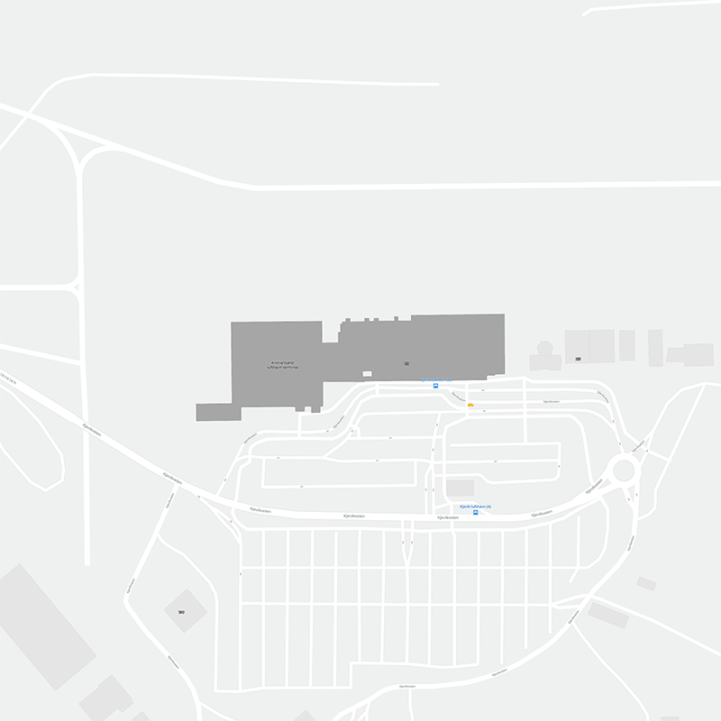 Kristiansand-Kjevik terminal map