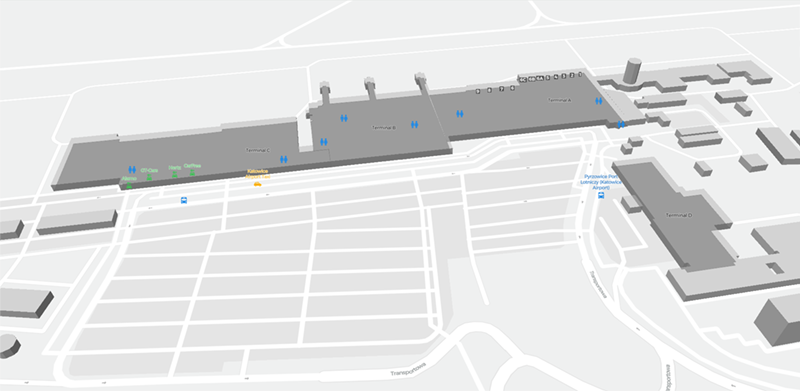 Katowice Airport terminal map