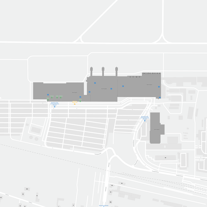 Katowice Airport terminal map