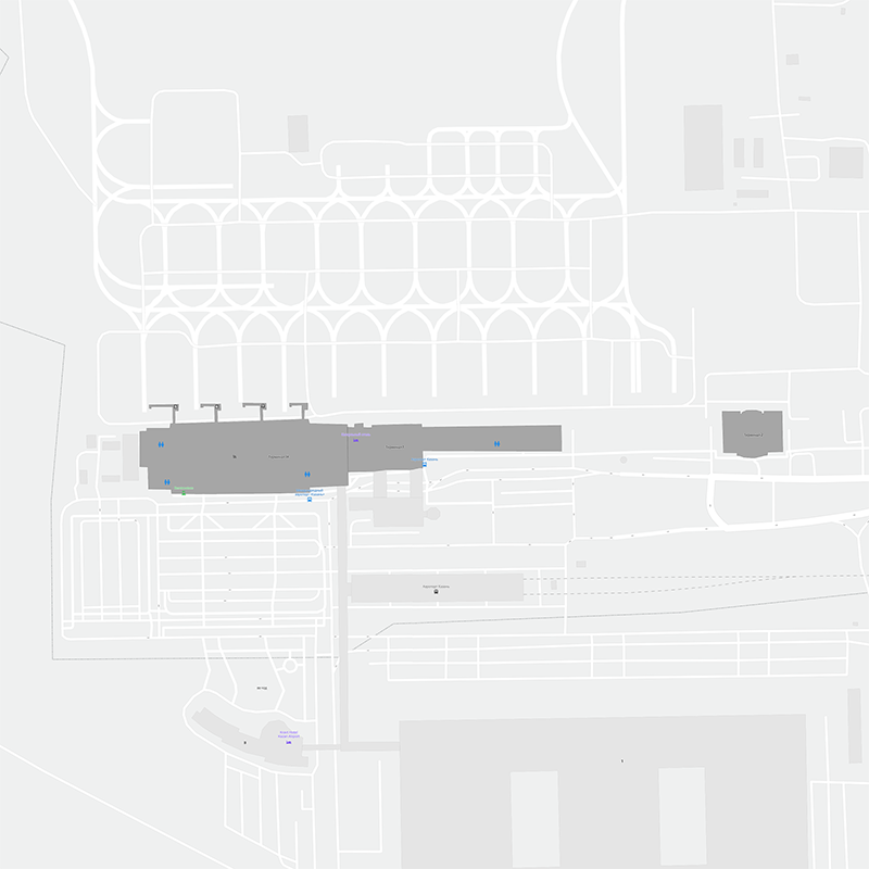 Kazan International Airport terminal map