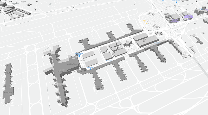 Los Angeles terminal map