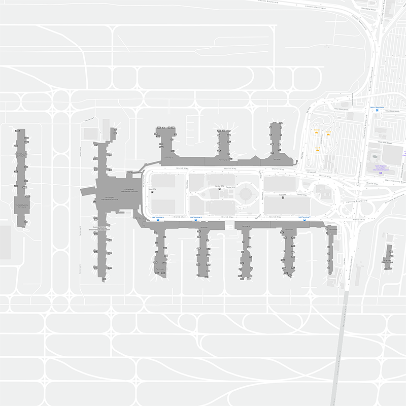 Los Angeles terminal map