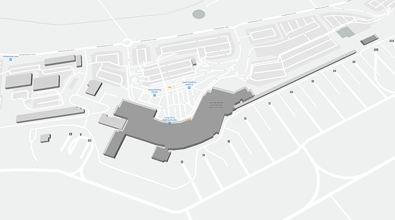 Leeds/Bradford terminal map