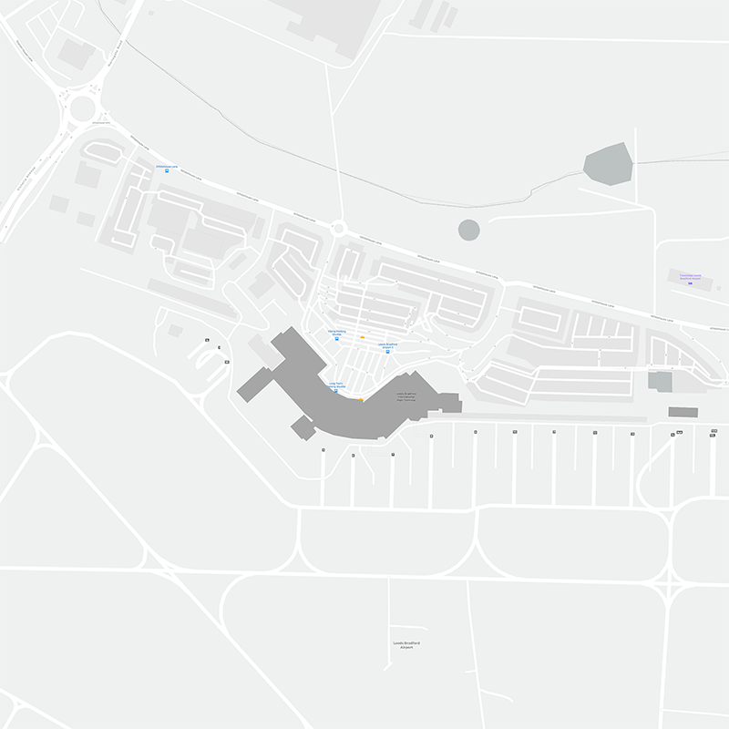 Leeds/Bradford terminal map