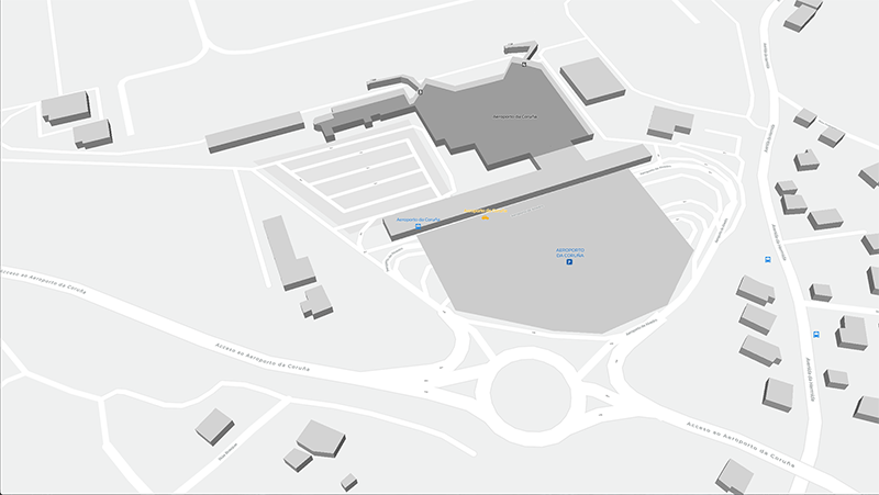 A Coruña terminal map