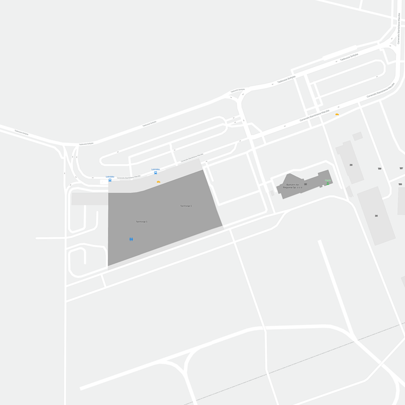 Łódź Władysław Reymont Airport terminal map