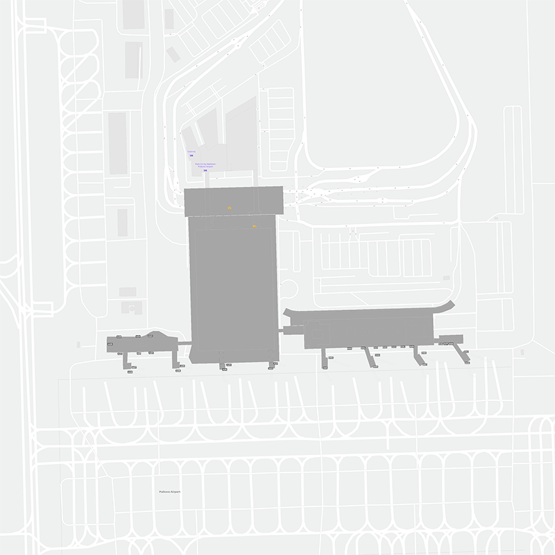 Pulkovo terminal map