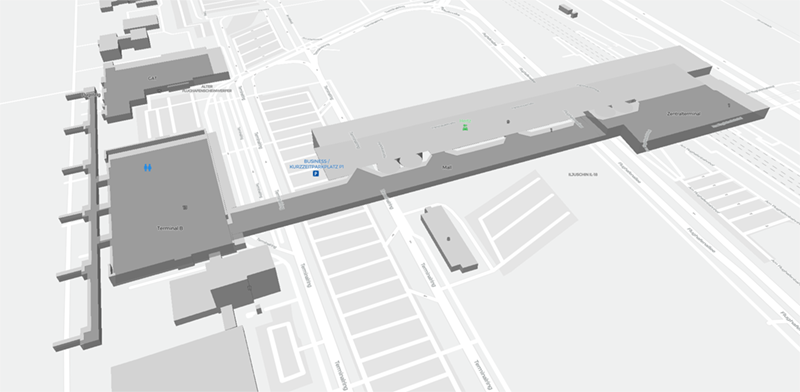 Leipzig Halle terminal map