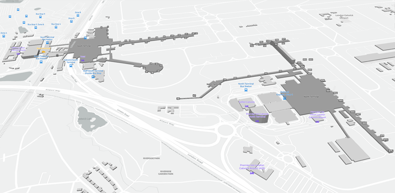 Gatwick terminal map