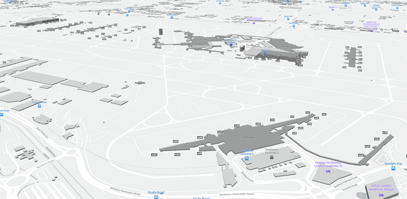 Heathrow terminal map