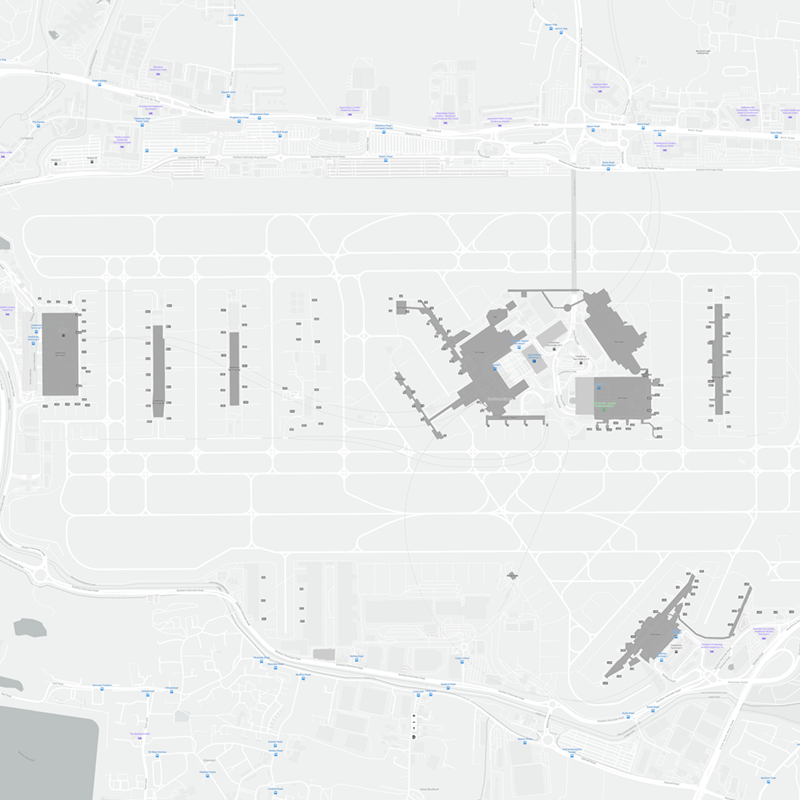 Heathrow terminal map