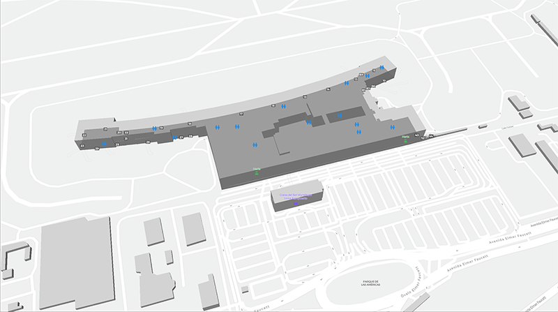 J Chavez Intl terminal map