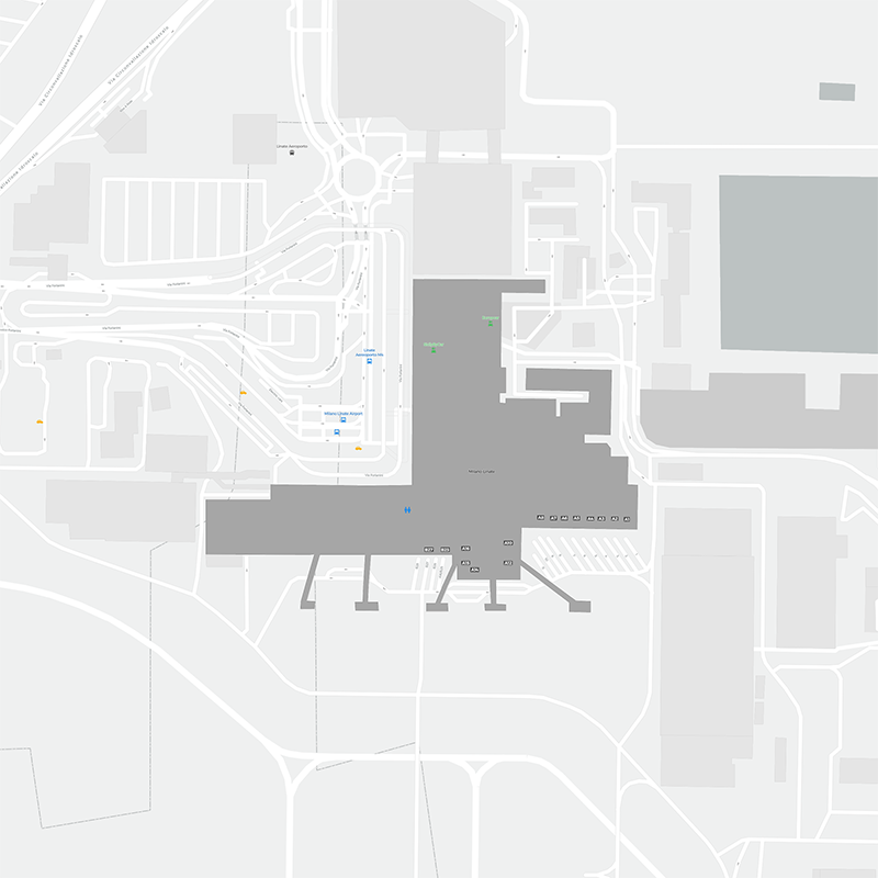 Milán-Linate terminal map