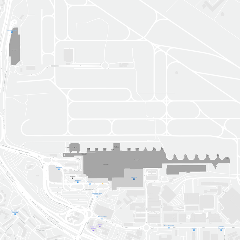 Lisbon Airport terminal map