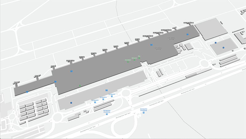 Gran Canaria terminal map