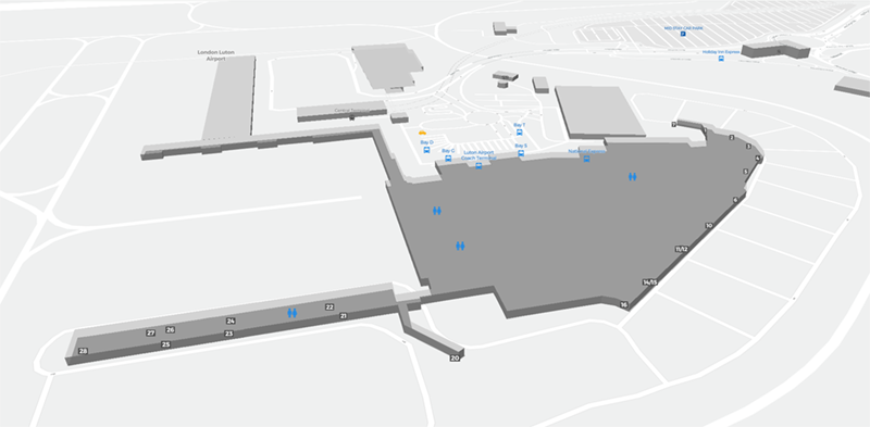 Luton terminal map