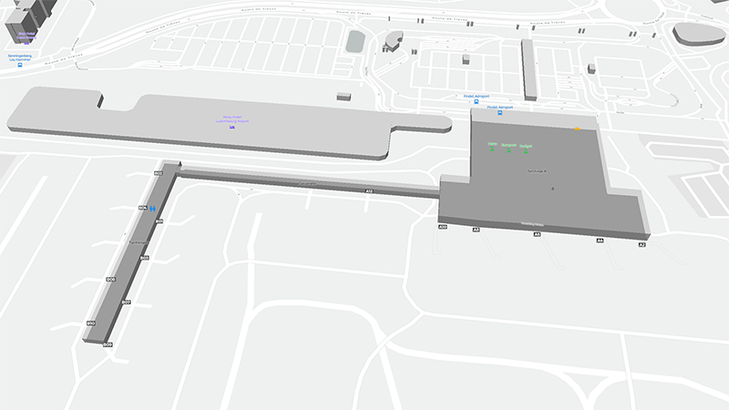 Luxembourg terminal map