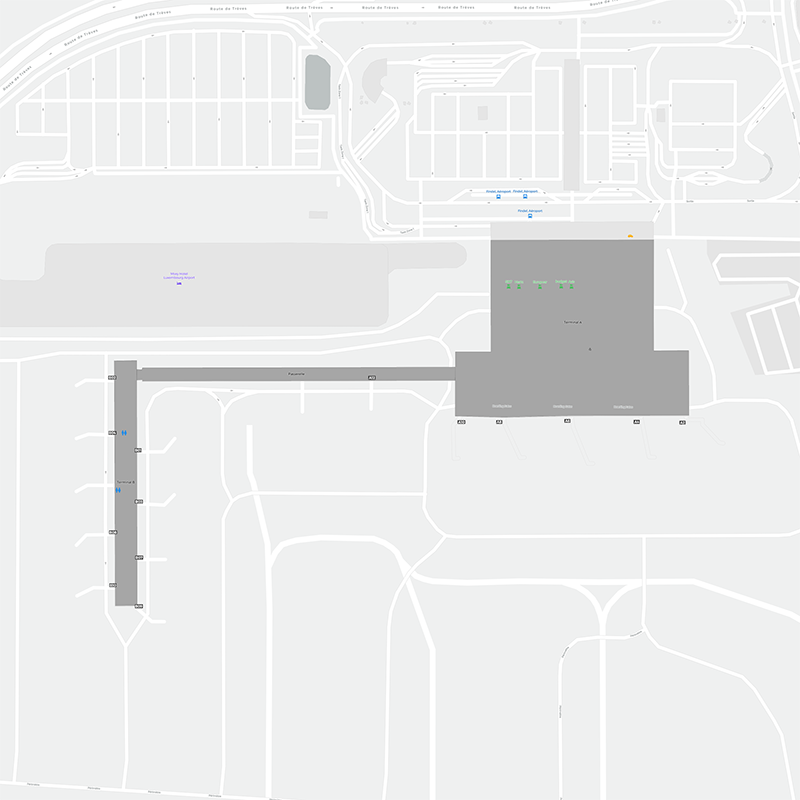 Luxembourg terminal map