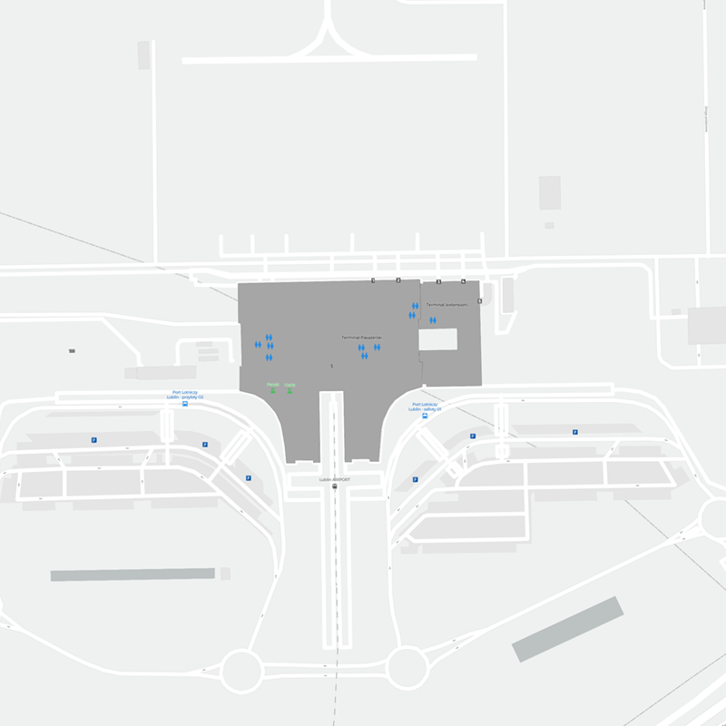 Lublin Airport terminal map