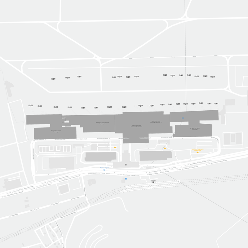 Chennai International terminal map