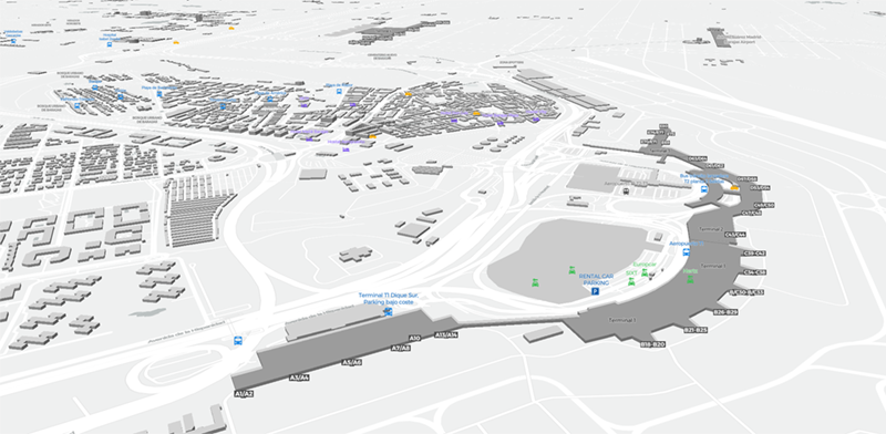 Barajas terminal map