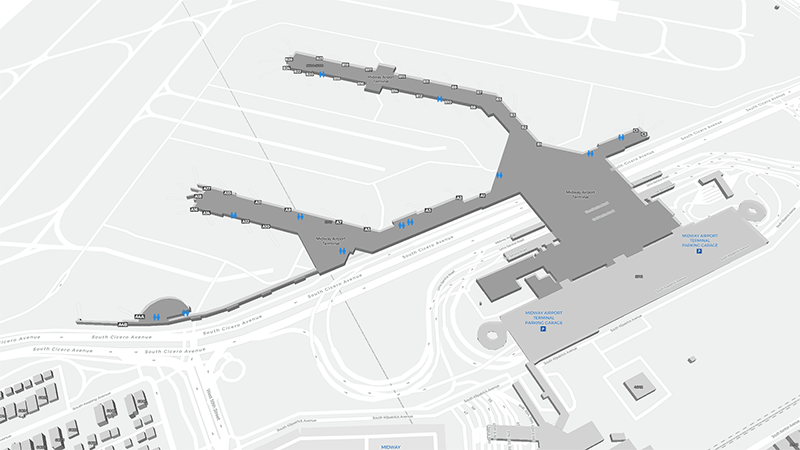 Midway terminal map