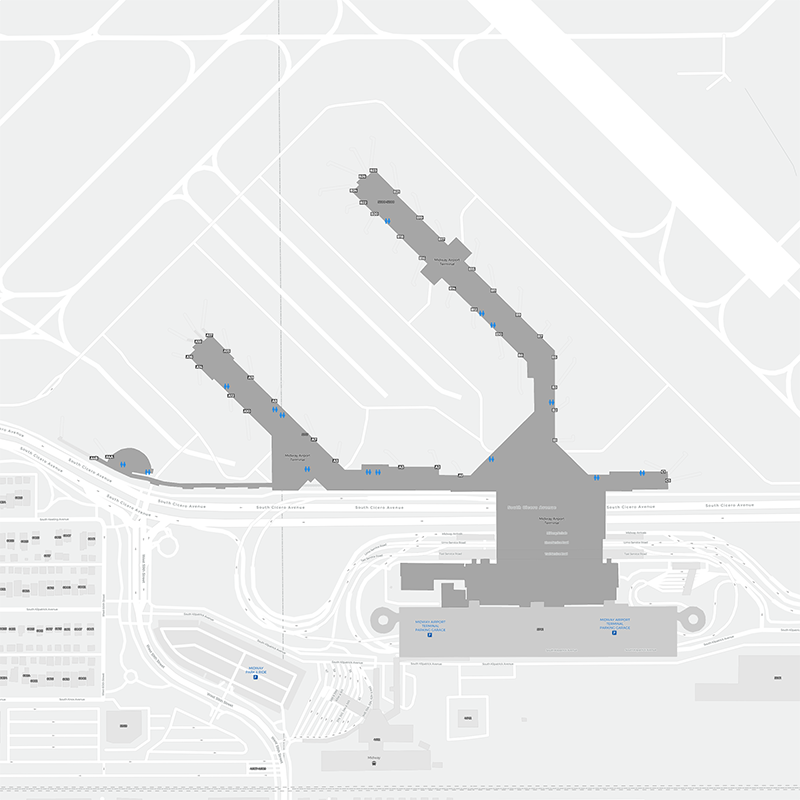 Midway terminal map