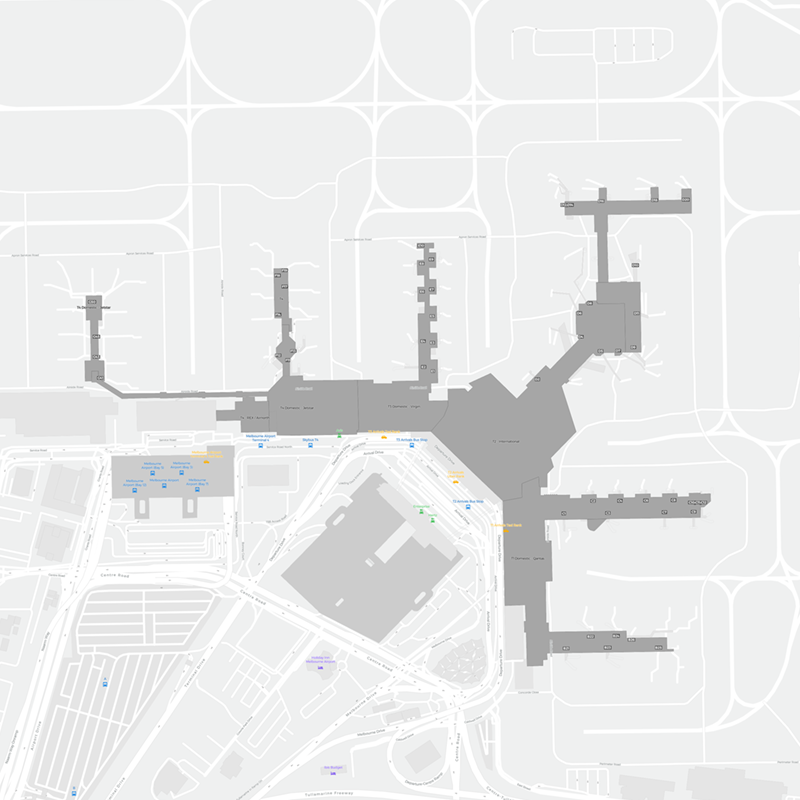 Melbourne International terminal map