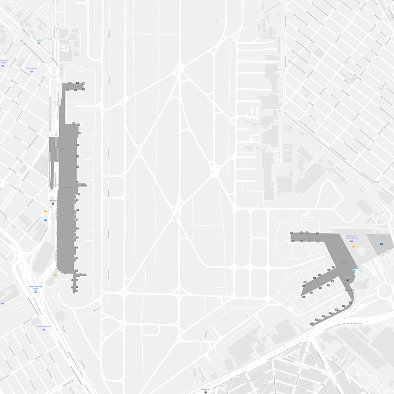 Mexico terminal map