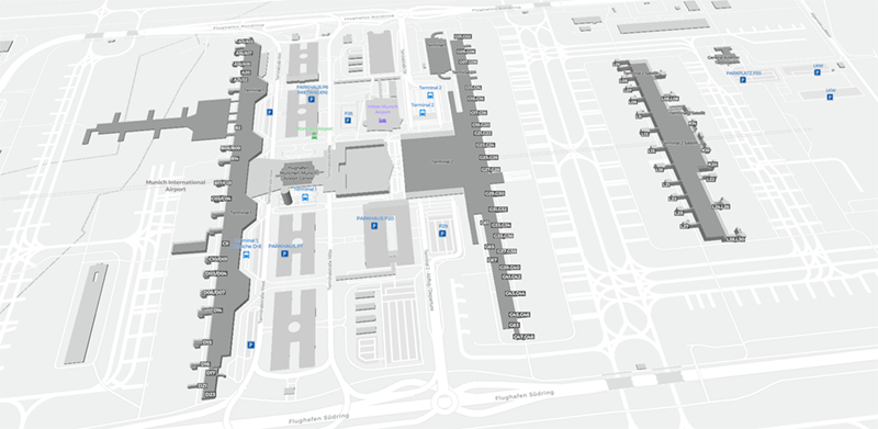 Munich Airport terminal map