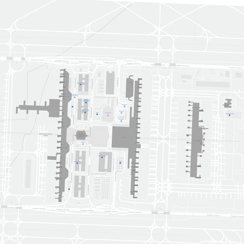 Munich Airport terminal map