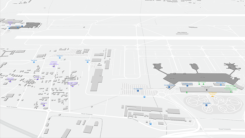 Mediolan-Malpensa terminal map