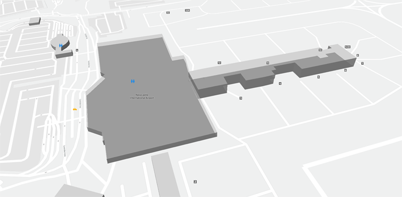 Newcastle International Airport terminal map