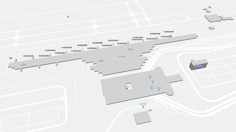 Felipe Ángeles Intl terminal map