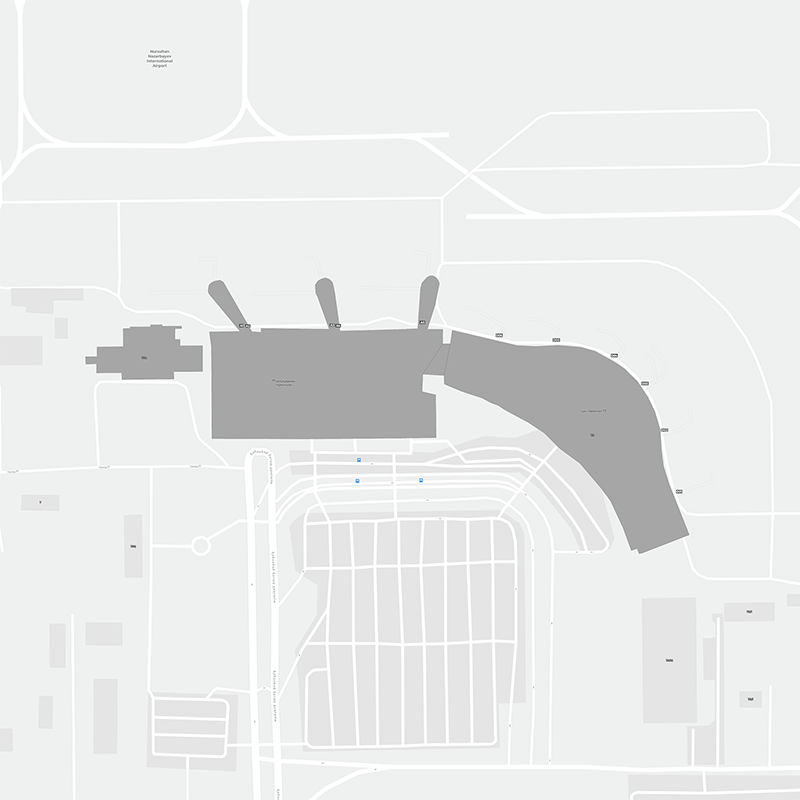 Nursultan Nazarbayev Intl terminal map