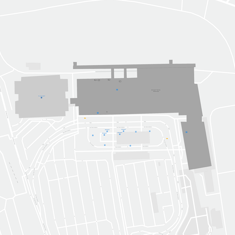 Nantes Airport terminal map