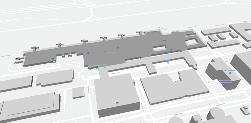 Nuremberg Airport terminal map
