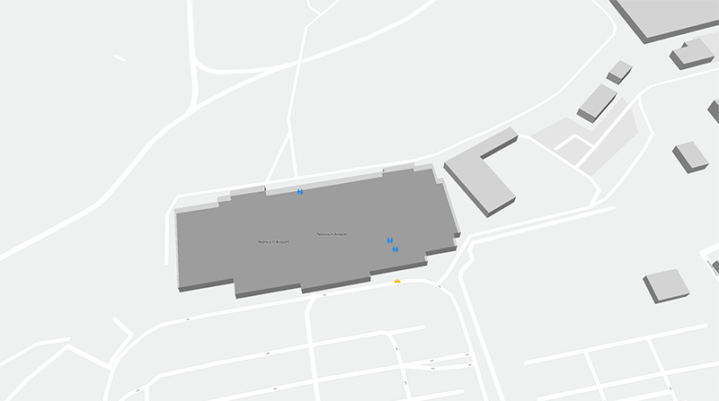 Norwich Arpt terminal map