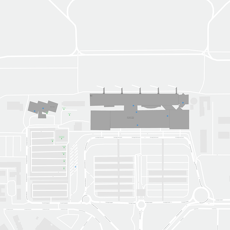 Olbia-Costa Smeralda terminal map