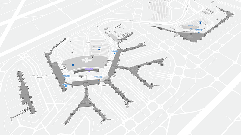 O'Hare Intl terminal map