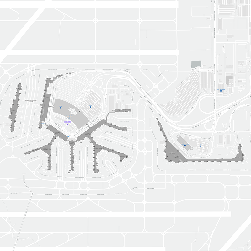 O'Hare Intl terminal map