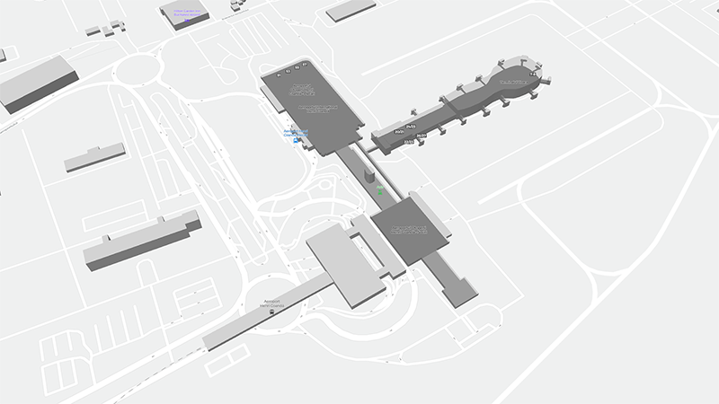 Henri Coandă International Airport terminal map