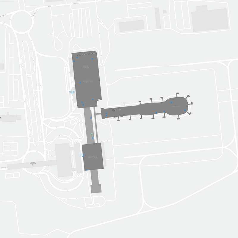 Henri Coandă International Airport terminal map
