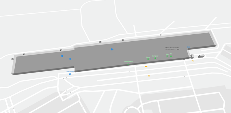 Oulu terminal map