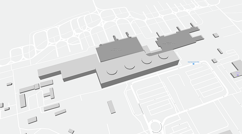Tolmachevo Airport terminal map