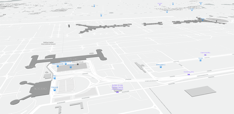 Beijing Capital International Airport terminal map