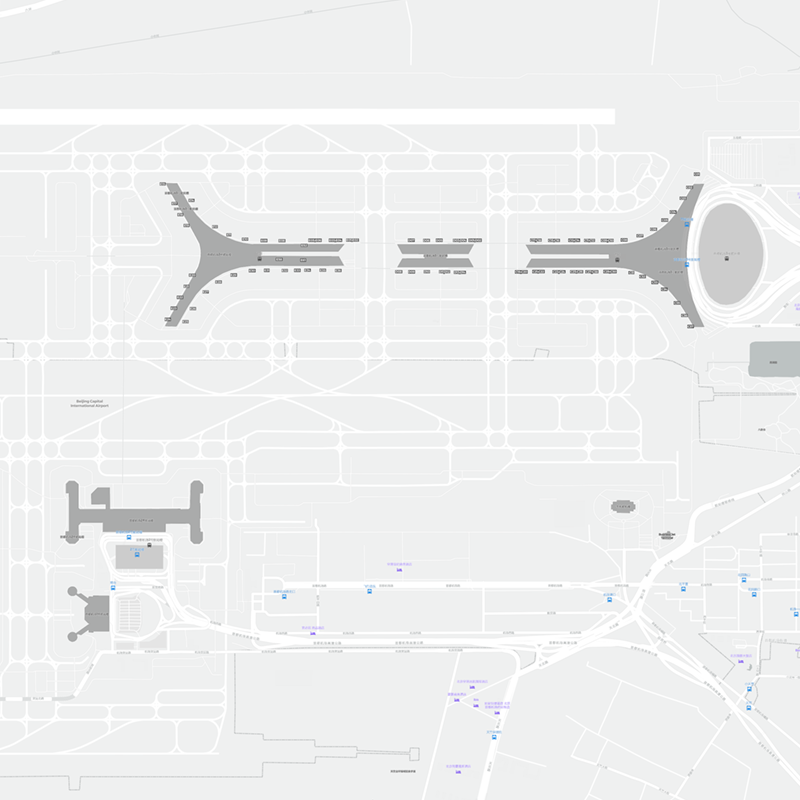 Beijing Capital International Airport terminal map