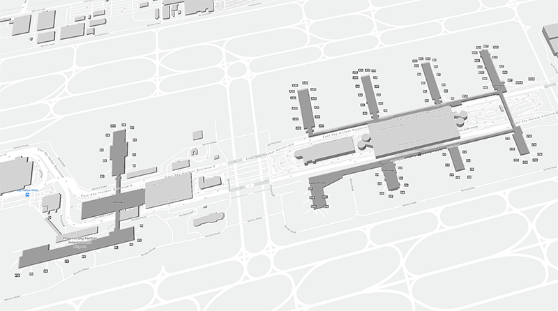 Sky Harbor Intl terminal map