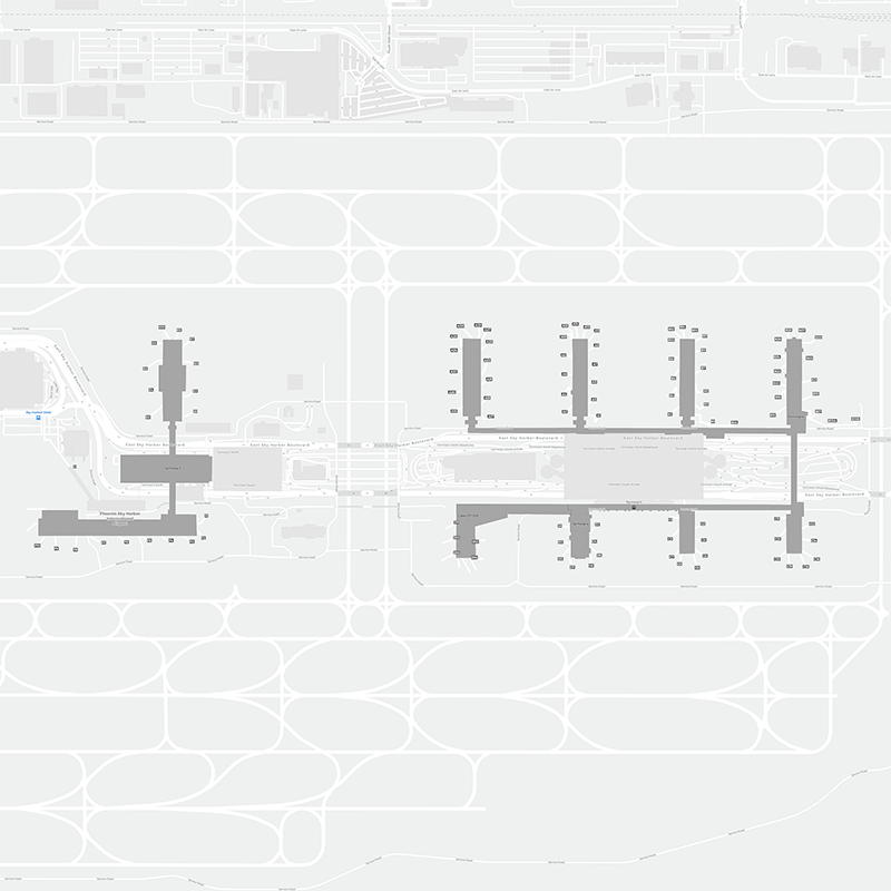 Sky Harbor Intl terminal map
