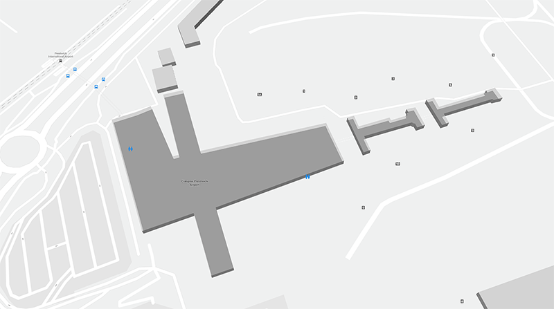 Prestwick terminal map
